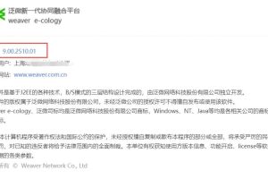 泛微Ecology9 2025年11月最新安装包“泛微ecology9.00.2510.01”安装部署教程